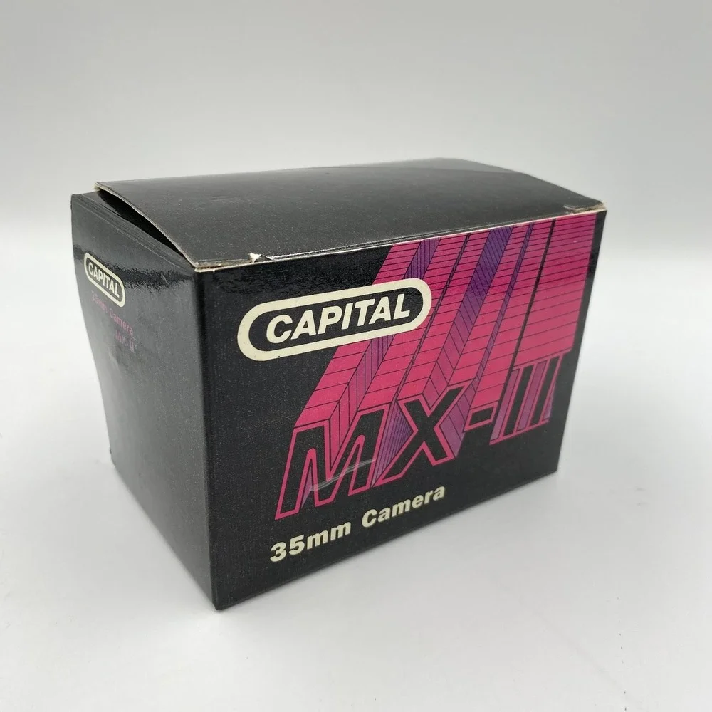 Capital MX-III 35mm Film Camera Brand New Open‎ Box with Case Hot Shoe Strap
